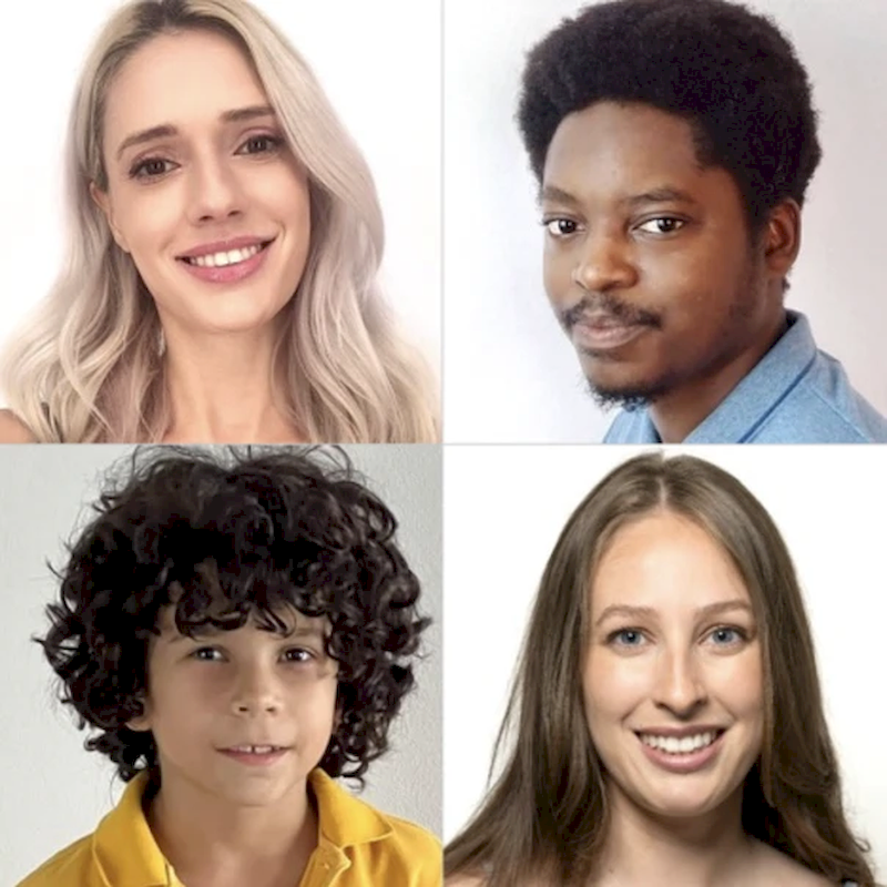 Child actor or young model for family advertising campaigns